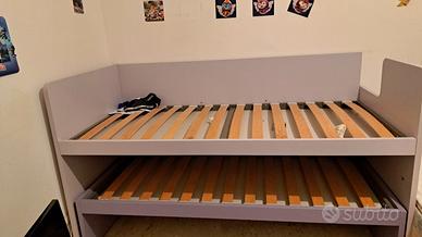 camera completa lilla bambina