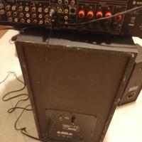 Amplificatore, subwoofer e tre casse della Denon