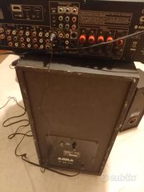 Amplificatore, subwoofer e tre casse della Denon