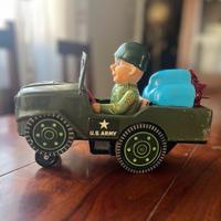 MODELLINO JEEP in LATTA ANNI 60, U.S. ARMY, Japan