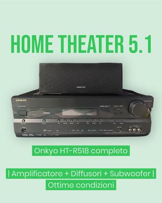Onkyo Home Theater 5.1 completo HT-R518