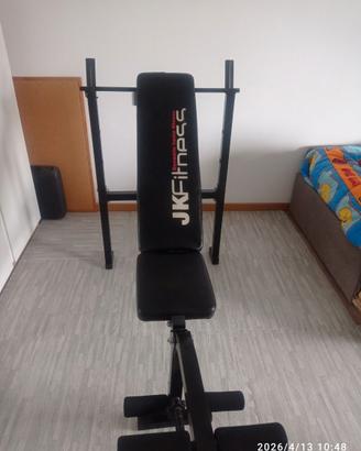 Panca fitness multiuso regolabile