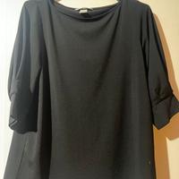 Maglia nera con manica a 3/4 tg. M