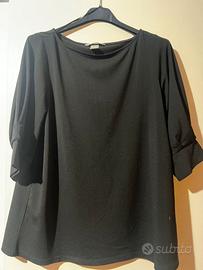 Maglia nera con manica a 3/4 tg. M