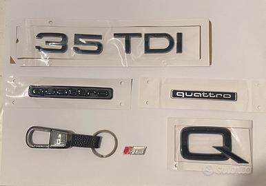 Accessori Audi Scritte Loghi Badge Adesivi