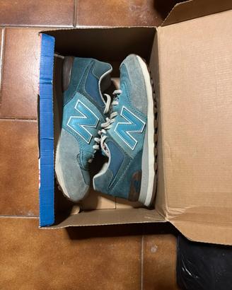 New Balance 574 azzurre