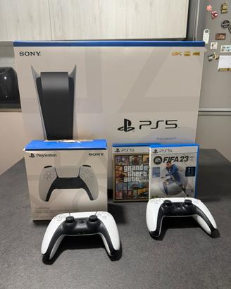 Ps5 Fat 825HD + 2 Joystick e 2 Giochi