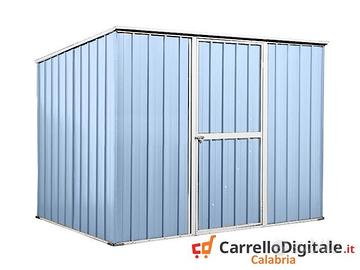 Casetta box giardino Acciaio 260x185 azzurro