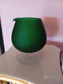 Vaso a calice vetro soffiato di Murano