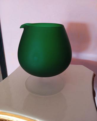 Vaso a calice vetro soffiato di Murano
