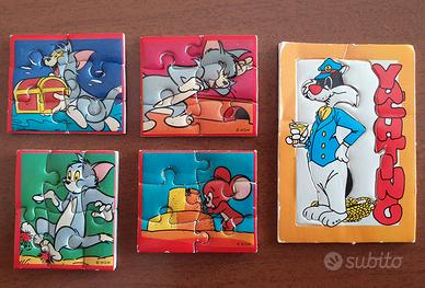puzzle adesivi Tom & Jerry + Silvestro