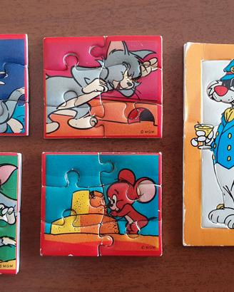 puzzle adesivi Tom & Jerry + Silvestro