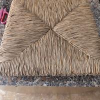 SEDUTA SEDIA  NUOVA IN PAGLIA 