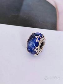 Pandora Charm 790015C00 Murano Blu con Stelle
