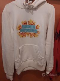 felpa bianca fix design wonder woman