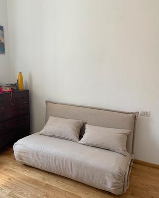 Hallen - Divano letto pieghevole 2 posti beige