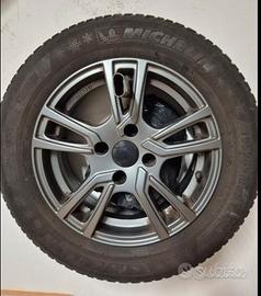 4 Cerchi in lega opel + gomme Michelin MAI USATI