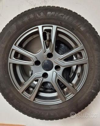 4 Cerchi in lega opel + gomme Michelin MAI USATI