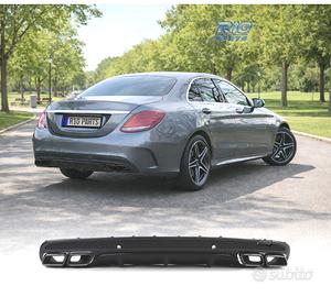 DIFUSORE MERCEDES CLASSE C W205 SEDAN 13-18 LOOK A