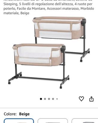 Next2me lettino cosleeping Kinderkraft