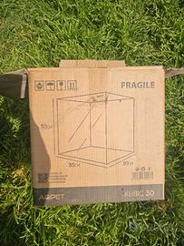 Acquario Cubo AQPET Kubic 30 - 27 Litri - Vetro Ex