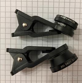 2 lenti a clip per smartphone