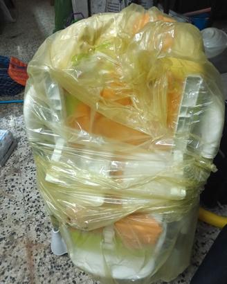 Carrozzina Trio più seggiolone pappa