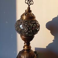 Lampada turca da tavolo a mosaico