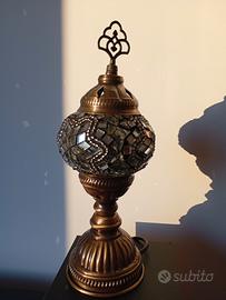 Lampada turca da tavolo a mosaico