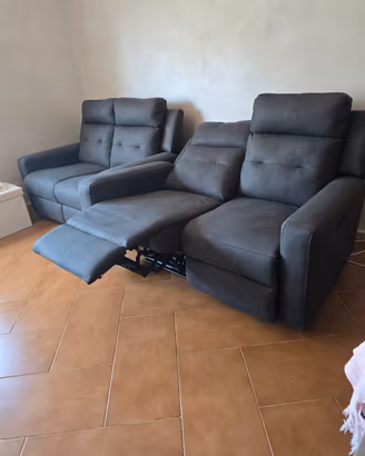 Nuovo Mondo Convenienza Recliner fibra antracite