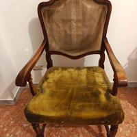 Poltrona in stile Luigi Filippo 