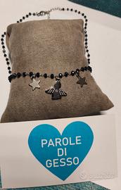 Collana rosario e angelo