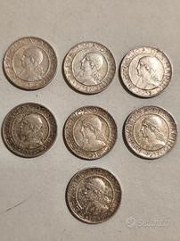 Serie completa San Marino 5 lire in argento 