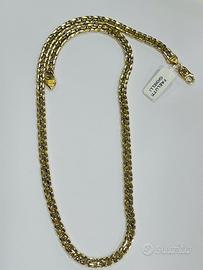 Collana uomo bicolore oro 18KT gr 57.80 (cr)
