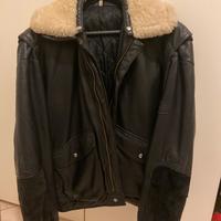 Giacca uomo tipo bomber in pelle vera