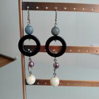 Orecchini lunghi con pietre