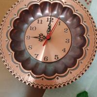 Orologio Parete Rame Lancette Muro Ferro Vintage