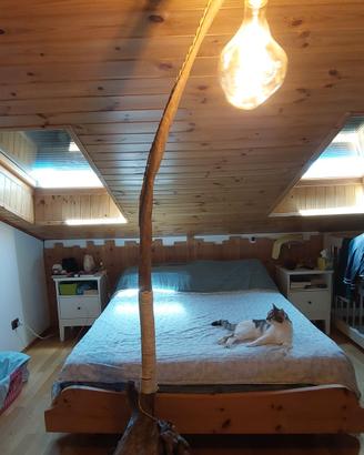 Lampada da tronco di legno di mare