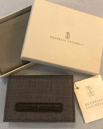 PORTACARTE in tessuto Brunello Cucinelli