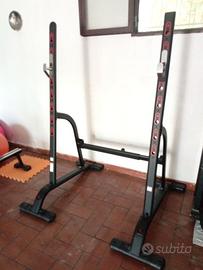 RACK SQUAT + POWER TOWER STAZIONE TRAZIONI DIP