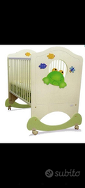 Lettino culla oblò rana dondolo