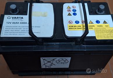 Batteria agm Varta per auto con start&stop  80Ah 
