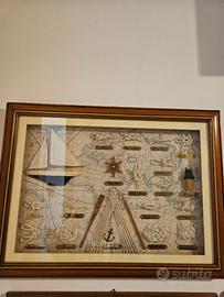 Quadro con nodi marinari