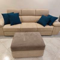 Divano + pouf contenitore 