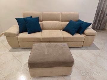 Divano + pouf contenitore 