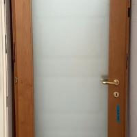 Porta a vetri Garofoli con telaio e maniglie