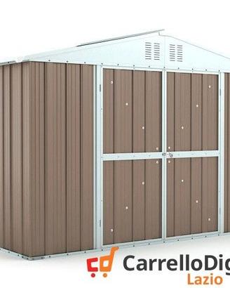 Box giardino in lamiera zincata 327x155 tortora