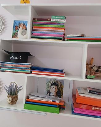 libreria bianco laccato 