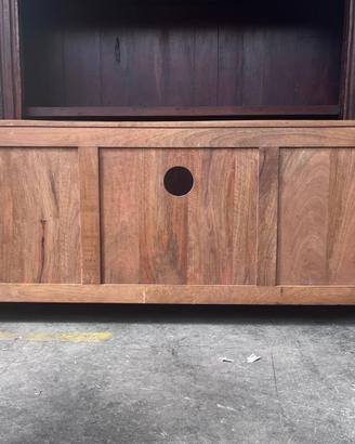 Credenza/Mobile TV in Legno Massello con Cassetti
