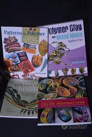 4 libri di lavori creativi con paste polimer clay